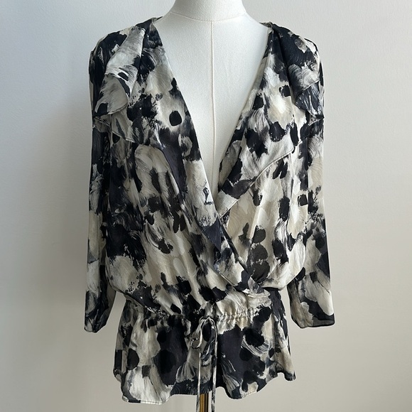 Classiques Entier Womens‎ Silk Semi Sheer Lightweight Feminine Chic Blouse M - Picture 1 of 9